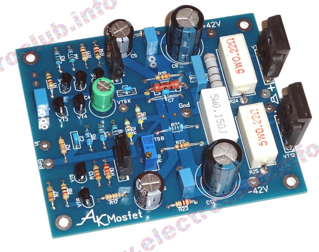 Hi-Fi MOSFET усилитель. Печатная плата.